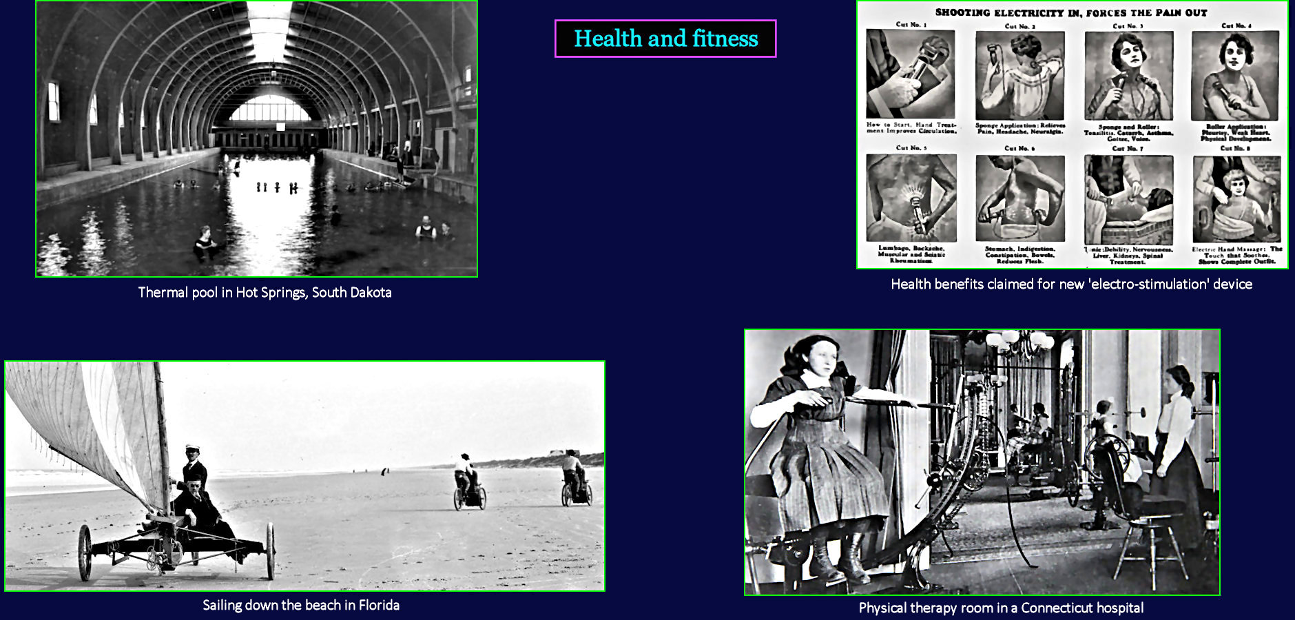 Health and fitness, 1910